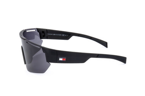 Tommy Hilfiger Men's Sunglasses TH 1721 S – Matte Black Designer Eyewear