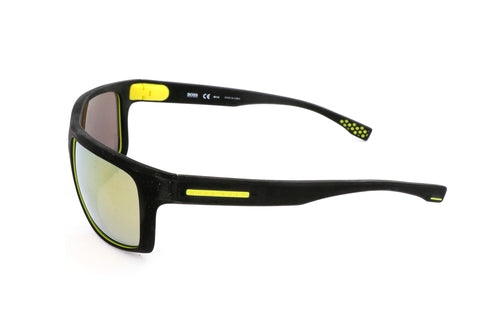 Hugo Boss Men's Sunglasses BOSS 0800 S – Rubber Black Designer Eyewear