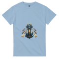 Light blue unisex T-shirt with dragon boat themed graphic on the chest